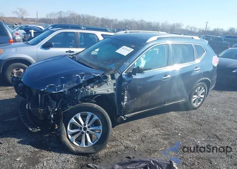 2015 Nissan Rogue Sv z USA, uszkodzony, nr VIN KNMAT2MV7FP551734